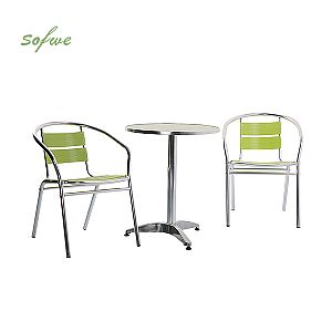 3-teiliges, wasserdichtes Bistro-Set aus Aluminium