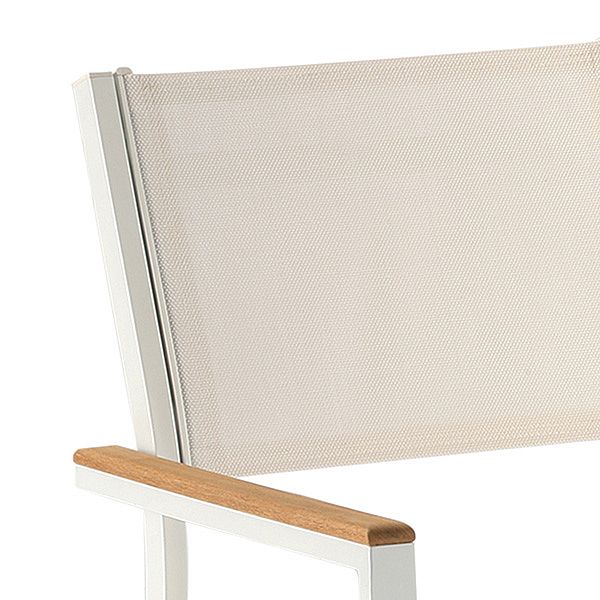 5-tlg. Esstisch und Stühle aus Textilene für den Außenbereich - 11D01C