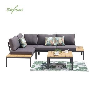 Luxus-Aluminium-Couchmöbel-Set Sofa