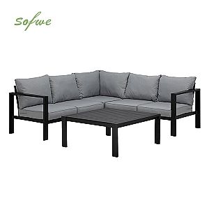 Modulares 5-Sitzer-Sofa aus Aluminium für den Außenbereich