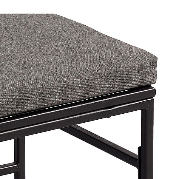 Vierteilige Stühle aus Seilgeflecht und Tischsets aus Rattangeflecht - 10D01B