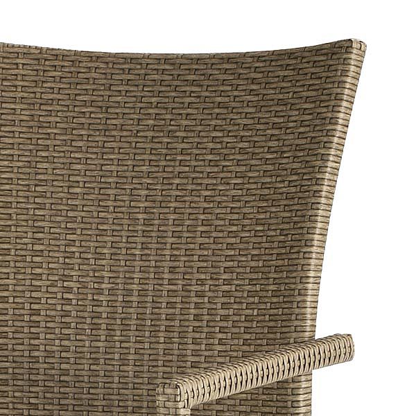 Geflecht Tisch und Stuhl Set mit sechs Stühlen Rattan Sessel - 10D01F