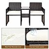 Einteiliger Anzug Rattan Gartenmöbel Set 2-Sitzer Sofa - 10C02T